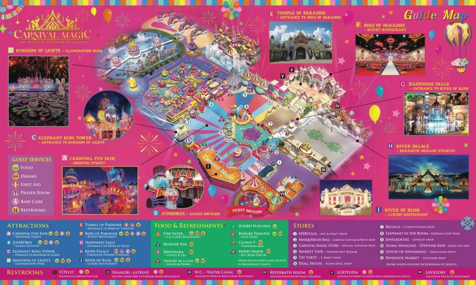 Carnival Magic Phuket Guide Map